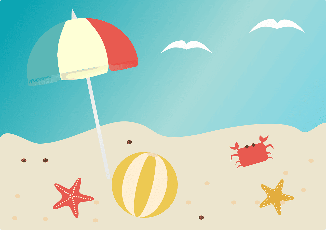 beach, summer, vacation